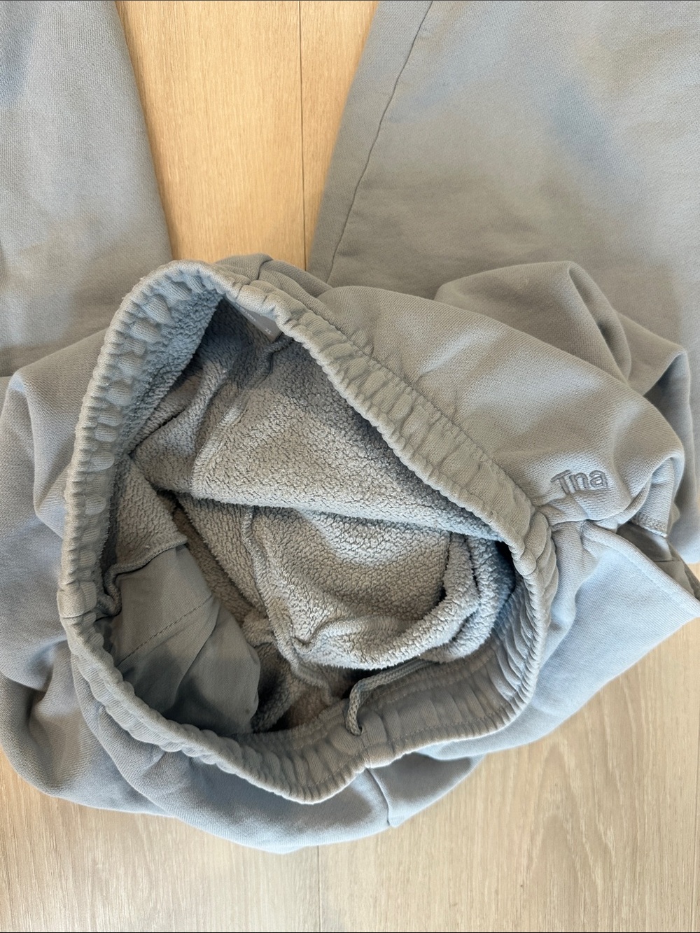 Aritzia TNA Cozy Fleece Mega Light Blue Women's Joggers Size XS - Picture 4 of 4